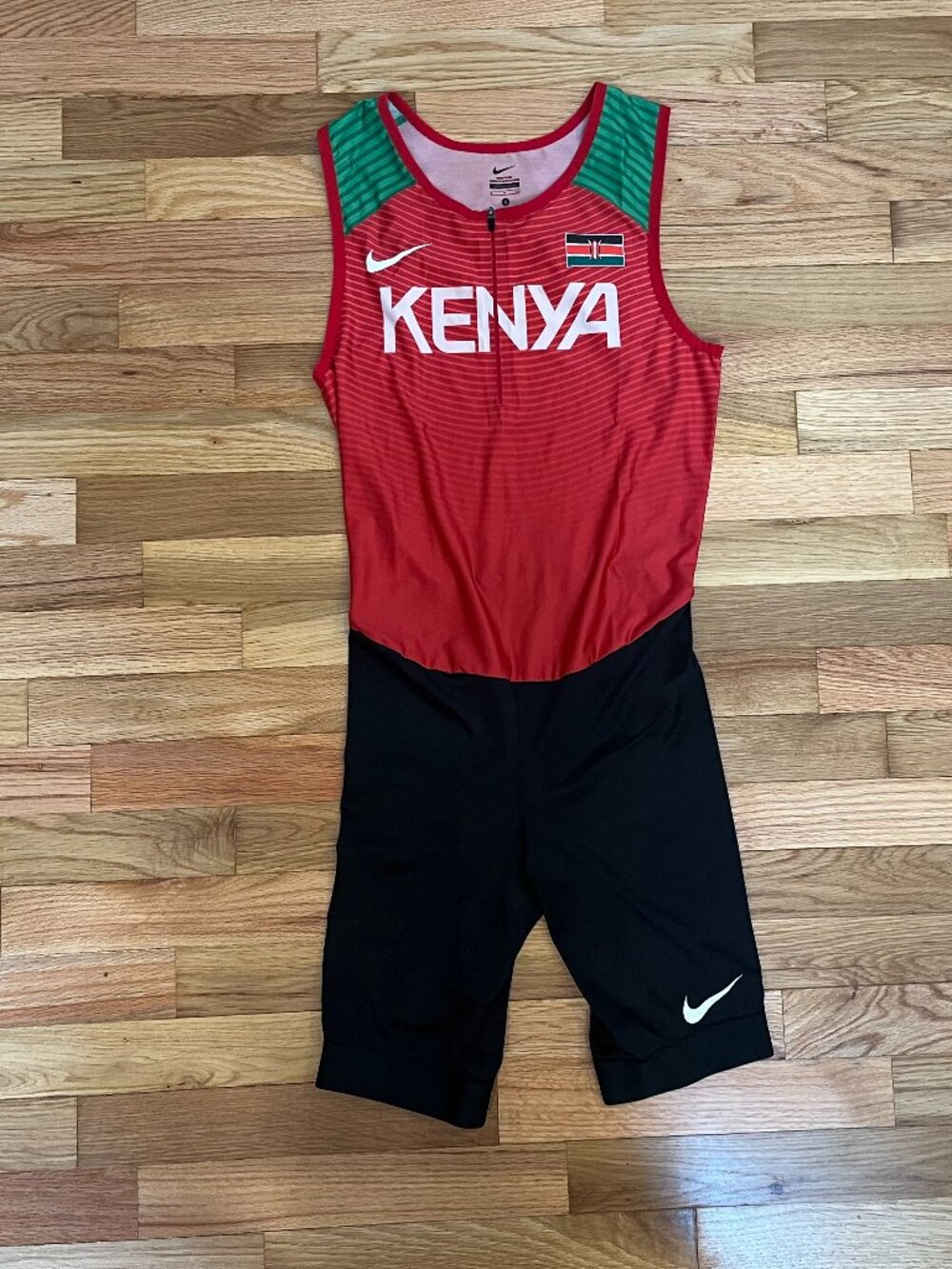 Used Men's Small Nike Kenya Team Dri Fit One Piece Sleeveless Track Singlet